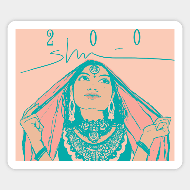 Number 200 Sticker by Shurmmi